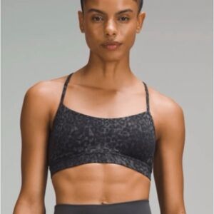 Women’s Lululemon Rare Black Print Racerback Sports Bra